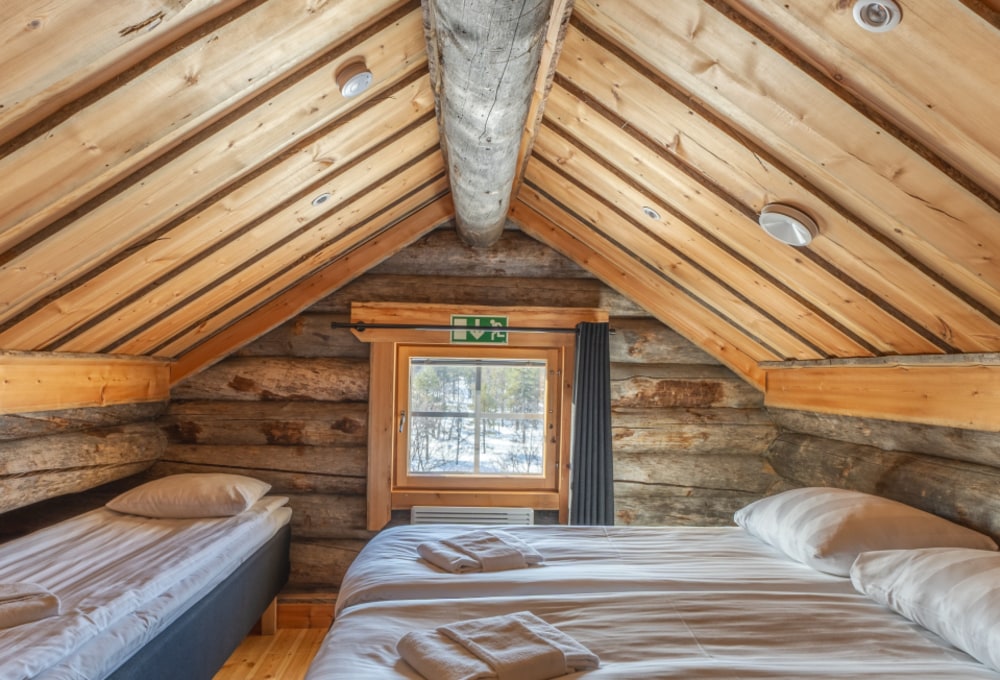 Muotka Riverside Cabin Obergeschoss